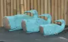 Product image 8 of the product “Whale, wood in turquise. Set of 3; Size L: 48x20x22cm H, Size M:38x18x18cm H, Size S: 30x12x13cm H. ”